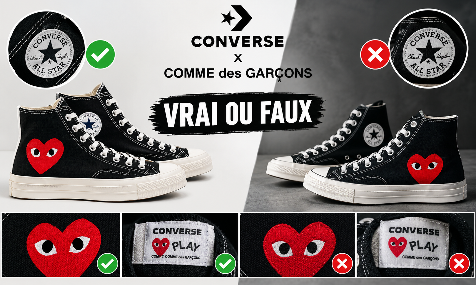 Converse Comme Des Garçons Vrai Ou Faux